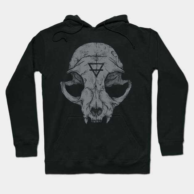 Cat Skull Hoodie by Deniart